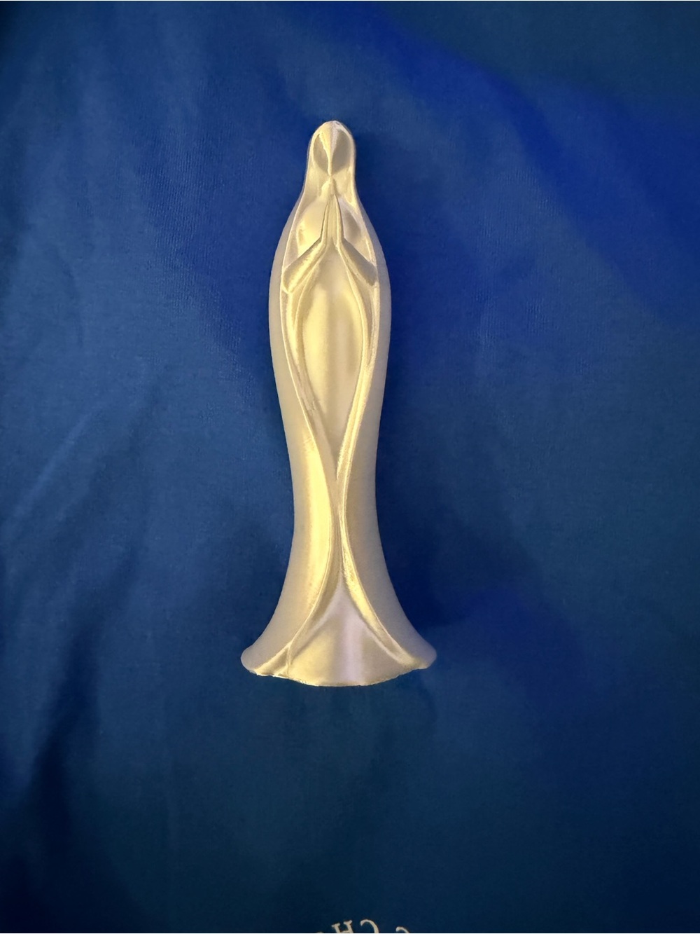 Religious statue of Mary in silhouette. 6 “ tall